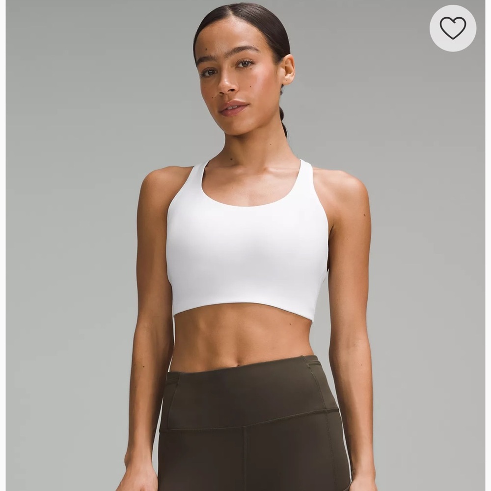 White Women's Sports Bra